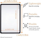 MAGDEPO Page Magnifying Sheet 3X Lightweight Flat Optical Plastic Fresnel Lens with Handy Card Size Magnifier Lenses for Seniors Reading Small Prints, Maps, Books, Bible, Magazines, etc.