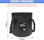 Collapsible Bucket with Handle, 5 Gallon 20L Multifunctional Foldable Water Container, Portable Waterproof Wash Basin for Fishing Camping Hiking Garden Car Washing (Black)