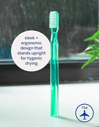 Supersmile New Generation Toothbrush w/Patented 45° Soft Nylon Bristles - Whitening Tooth Brush w/Ergonomic Handle Guarantees ADA Recommended Brushing Angle for Adults & Children