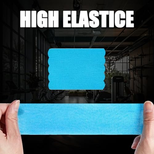 Extra Wide Kinesiology Tape Precut Strips, (4" x 10",10Pcs) Waterproof Breathable Latex Free Tape for Ankle Wrists Knees Elastic Running Tennis Swimming Football Sports Activities Tapes (Flesh)