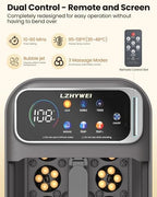 Collapsible Foot Spa with Heat, Electric Foot Bath Massager with Color Touchscreen, 30 Motorized Shiatsu Massage Balls, Temp Control, Bubbles, Remote, Professional Feet Soak Tub for Home