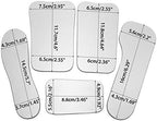 5Pcs/Set 2 Sided Pofessional Dental Occlusal Photographic Mouth Mirror Rhodium Dental Plated Glass Intraoral Photo Reflector