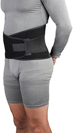 CHAMPION Industrial Belt Back Brace Abdominal Support, Black, Regular