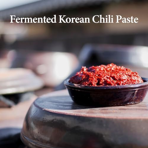 Wang Gochujang - Traditional Korean Red Chili Pepper Paste, Made with All Natural Ingredients, Non-GMO and MSG-Free, 1.1 Lb (Pack of 1) - Spicy, Sweet and Deep Flavor