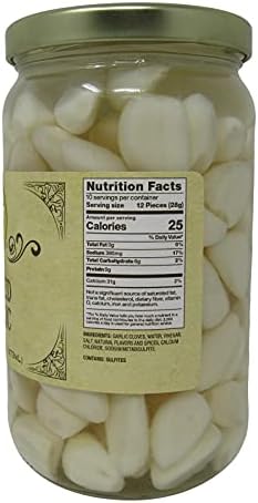 Buc-ee's Pickled Garlic in a Resealable Jar, Gluten Free, No High Fructose Corn Syrup, 16 Fl Ounces