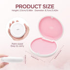 Retainer Case Slim Aligner Case with Vent Holes Removable Inner Tray Silicone for Easy Cleaning (2Pack White Pink)