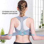 ZJchao Shoulder Posture Corrector, Back Posture Correction Back Straight Holder for Upright Posture Corrector with Adjustable Strap(S)