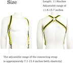 Neoprene Mens Body Chest Harness Adjustable Shoulder Strap with Short Pants