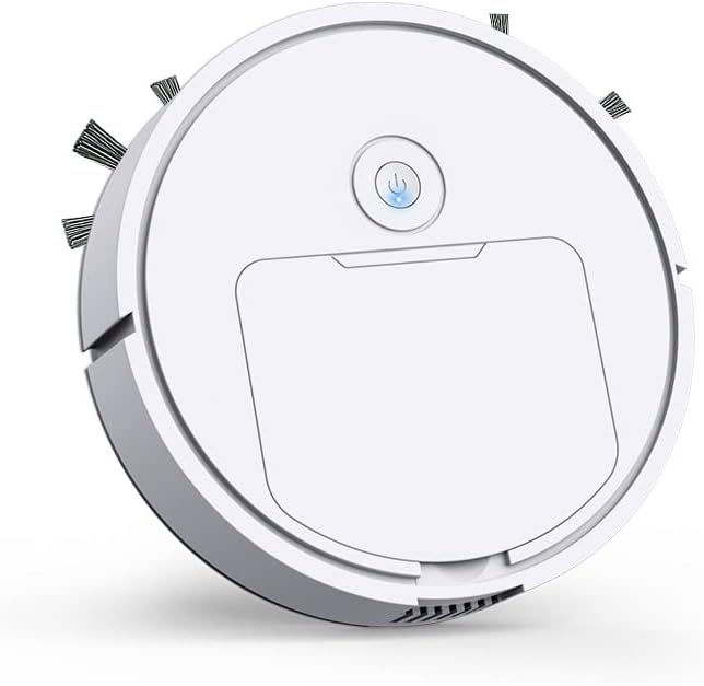 Wireless Vacuum Automatic Robot Vacuum Cleaner Smart Touch Sweeping Dry Wet Cleaning Machine 1000Pa Suction Charging Intelligent Vacuum Cleaner (Color : White)