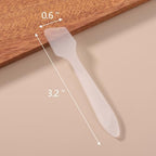 Tbestmax 300 PCS Mini Cosmetic Spatulas 3.2" x 0.6" Disposable Makeup Plastic Spatulas Clear for Facial Creams and Skin Care