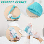 10Packs Exfoliating Mesh Soap Bag Mesh Saver Pouch Bubble Foaming Nets Pocket Drawstring Foaming Net Soap Bag for Shower Body Facial Cleaning Tool Random Color