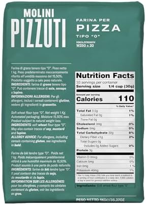 Molini Pizzuti Farina Per Pizza Type "0" wheat Flour for Pizza - 1KG