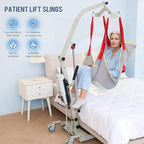 Careboda Patient Lift Sling with Opening-Transfer Sling for Commode, Professional Nursing Lift Sling for Home Use,Transfer Lift Sling for Elderly,Disabled,Bedridden, Breathable & Sturdy Fabric, 510lb