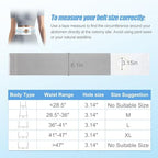 Adjustable Ostomy Hernia Belt - Breathable Stoma Support Belt for Colostomy & Ileostomy Bag Holder - Post Operative Care, Fit for Men & Women (XL)