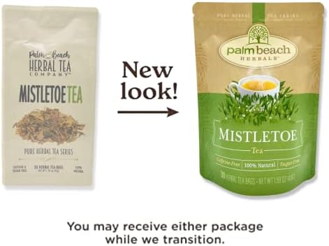 Palm Beach Medicinal Herbs - Mistletoe Tea - Pure Herbal Tea Series, 30ct