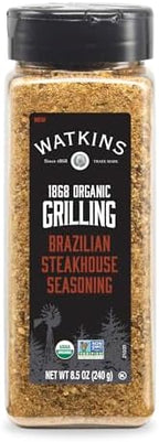 Watkins 1868 Organic Grilling Brazilian Steakhouse Seasoning, 8.5 oz