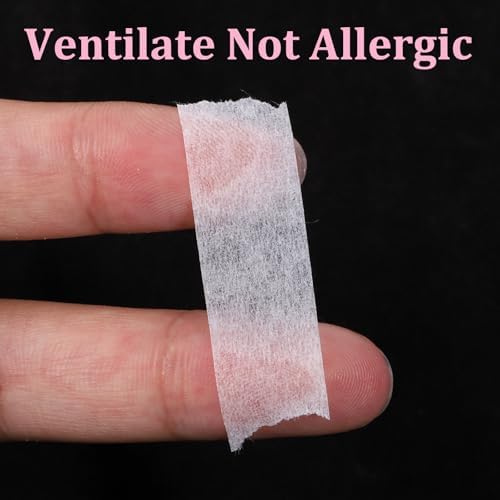 3 Rolls Micropore Eyelash Extension Tapes Adhesive Tapes for Eyelashes Makeup Tape Eyelash Extension TapeImplantation False Supplies for Lash Clusters Eyeshadow Makeup with Pouch
