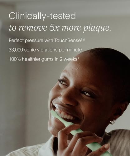 SURI 2.0 New Sonic Electric Toothbrush with Pressure Sensor & UV-Cleaning Travel Case | 1 Month+ Battery | Electric Toothbrush for Adults | Travel Toothbrushes | Tooth Brush | Green