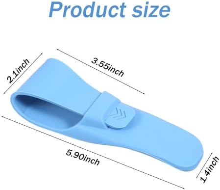 2pcs Razor Travel Case,Silicone Travel Razor Case, Waterproof & Anti-Scratch Razors Cover, With Waterproof and Breathable Bottom Holes, Fits Most Manual Shavers, Blue, Grey