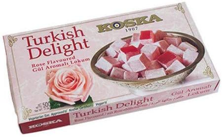 Turkish Delight Rose Flavoured 17.64 oz 1.10 Ibs 500 gr Lokum