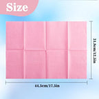 MAQIHAN 75pcs Dental Bibs Disposable - Pink Disposable Dentist Bibs for Nail, Tattoo, Lash, Paper Towels, Napkins, Desk Mat for Nail Table, Tattoo Tray Covers, Nail Tech Art Essential Stuff Supplies