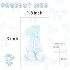 Birthday Candle for Cake, Blue Bow Number Candles, 2.76 inch Number Happy Birthday Candle, Cake Topper Decoration for Birthday Party (Number 1)