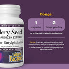 Natural Factors, Celery Seed, Concentrated Celery Extract for Healthy Circulation & Heart Support