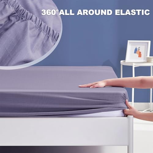 Grounding Sheets Full XL Size, Grounding Bed Sheet with Pure Silver Fiber, Earth Connected Deep Pocket Earth Sheets for Better Sleep and Stress Relief (54"x80"x14")