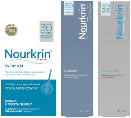 Nourkrin Woman Value Pack 180 Tablets,Shampoo and Conditioner