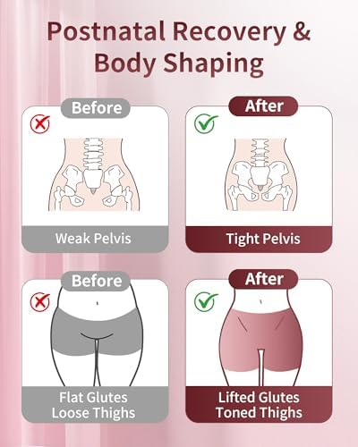 Thigh Trainer for Women, 360° Adjustable Pelvic Floor Muscle Trainer for Kegel Exerciser, Inner Thigh Workout Equipment for Postpartum Recovery, Hip & Leg Shaping, Home Gym