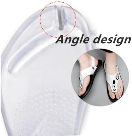 2 Pairs Gel Arch Support Cushion Insoles for Flip Flop Thong Sandals,Gel Adhesive Arch Support Flip Flop Thong Inserts Self Adhesive Gel Arch Support Cushion Insoles Pain Relief