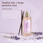 Lavanila Vanilla Lavender Healthy Hair + Body Perfume Mist, 5 Fl Oz - Jojoba Oil Nourishes & Hydrates Without Weighing Hair Down or Leaving Skin Sticky