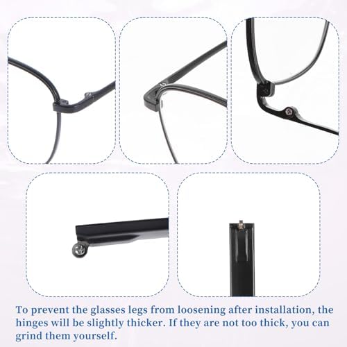 Glasses Repair Arm Legs Glasses Legs Replacement TR90 Eyeglass Arm Replacement Eyeglasses Repair Legs 8mm Sunglasses Arm Glasses Temple Eyewear Frame Temple Accessory (Single Teeth)