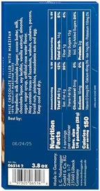 Niederegger Milk Chocolate Marzipan Bar 110g/3.8 oz [Pack of 6] | Delicious world-renowned Marzipan encased with Rich, Creamy Milk Chocolate | Gourmet Confetionery | Made in Germany since 1806.