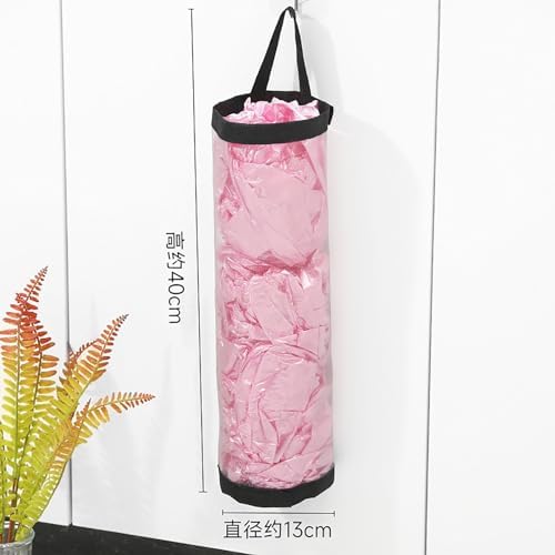Tyenaza Plastic Bag Holder, Trash Bag Holder, Grocery Bag Organizer Multifunctional Hanging Large Grocery Bag Storage Dispenser for Home Kitchen