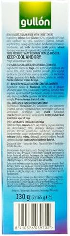 Gullòn | Sugar Free Shortbread Biscuits | 4 x 330g | Pack of 4