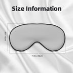 Custom Eye Masks for Sleep Personalized Blindfold Add Your Picture Logo Eyes Mask Blackout Sleeping Cover Adjustable for Women Men Party Play Game Airplane Office Rest, Silver