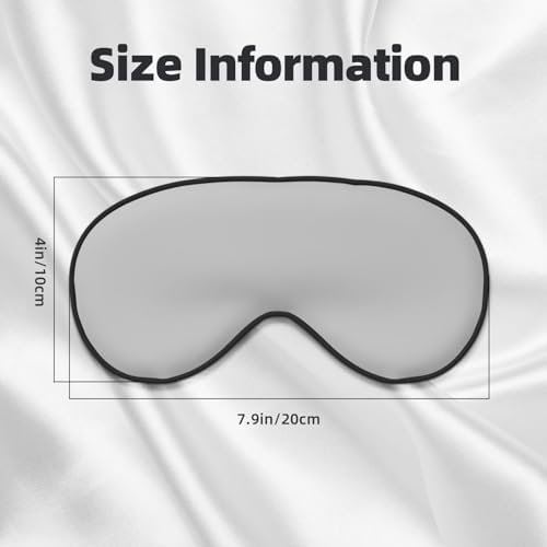 Custom Eye Masks for Sleep Personalized Blindfold Add Your Picture Logo Eyes Mask Blackout Sleeping Cover Adjustable for Women Men Party Play Game Airplane Office Rest, Silver