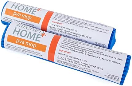 Kitchen + Home PVA Sponge Roller Mop Head Refills - 2 Pack