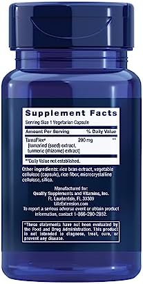 Life Extension Joint Mobility, relieves Minor Knee discomfort & Improves Range of Motion, Turmeric & Tamarind, Gluten-Free, Non-GMO, Vegetarian, 60 Capsules