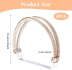 4 Pairs High Heels Shoe Straps Elastic Holding Heels Ankle Belt Band Detachable Rhinestone Straps Adjustable Shoelace