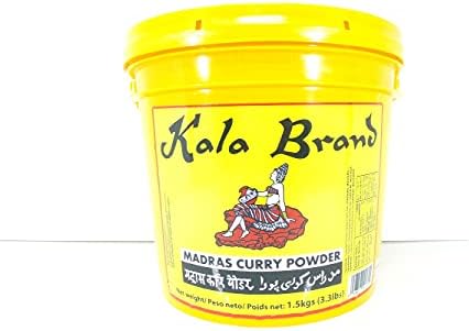 Kala Brand Madras Curry Powder Tub 3.3 Lbs
