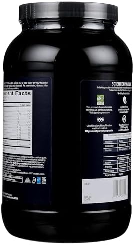 Biochem 100% Whey Isolate Protein Powder, Vanilla Flavor, 20g Grass-Fed Protein, Keto Friendly, Gluten Free, Easily Digestible, Vegetarian, 48.5 oz, 45 Servings