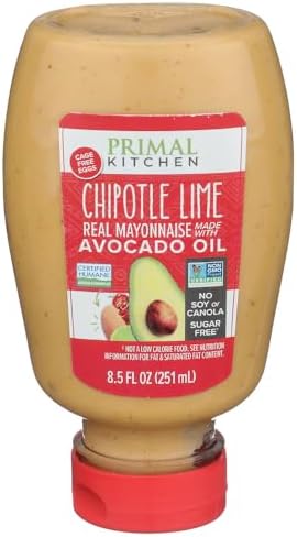 Primal Kitchen Mayo Chipotle Lime Squeeze 8.5 fl oz (Pack of 6)