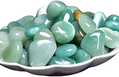 Green Aventurine Healing Crystal Stones, 1.25-2.0" Large Reiki Healing Gemstones Natural Tumbled Polished Stones for Energy Witchcraft Therapy Meditation