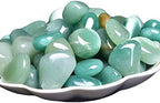 Green Aventurine Healing Crystal Stones, 1.25-2.0" Large Reiki Healing Gemstones Natural Tumbled Polished Stones for Energy Witchcraft Therapy Meditation