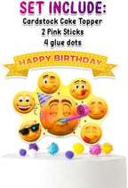 NEWMOJI ® Faces Party Cake Topper - Add Fun Expressions to Your Sweet Treats!