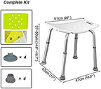 Shower Seat,Shower Stool with Padded Seat-Shower Bench Bath Chair for Bathroom Bathtub Showering or Leg Shaving,for Elderly Handicap Non-Slip Disabled Bathroom Bathtub Stools150Kg
