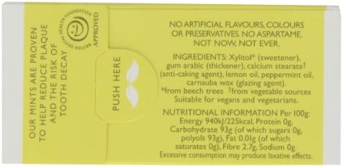 Peppersmith Sicilian Lemon and Fine English Peppermint Fresh Mints 15 g (Pack of 6)