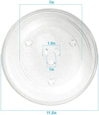 11.25" Microwave Glass Turntable Plate Replacement for GE and Samsung- 11 1/4" Microwave Glass Turntable Tray Replaces ME16K3000AS, ME17R7021ES, WB49X10097,WB39X0078,WB49X10034 by APPLIANCEMATES